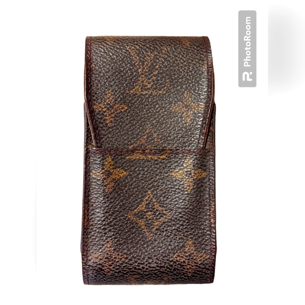 Louis Vuitton Vintage Monogram Cigarette Case With Cognac lining